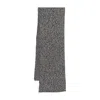 Studio Nicholson Mouline Scarf In Gray