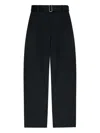 Studio Nicholson Contemporary Wide-leg Trousers Featuring Buckle In Black