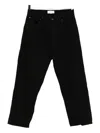 Studio Nicholson Seb Crinkle Denim Pants In Black