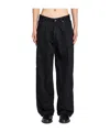 Studio Nicholson Seb Crinkle Denim Pants In Black