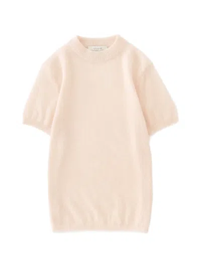 Studio Nicholson Seren Short-sleeve Sweater In Pink