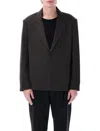 Studio Nicholson Oversized Blazer Notched Lapel Front Pockets