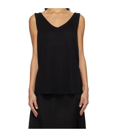 Studio Nicholson Shea Lyocell Tank Top In Black