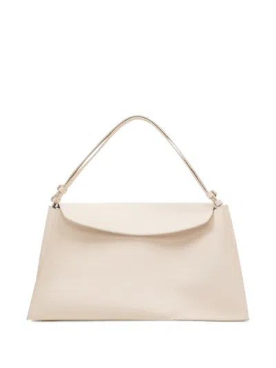 Studio Nicholson Shiboru Leather Shoulder Bag In Neutral