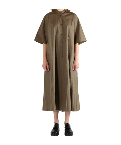 Studio Nicholson Shirt Dress In Brown