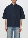 Studio Nicholson Shirt  Men Color Navy In Blue
