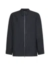 Studio Nicholson Axia Zip-up Wool Shirt In Tarmac Grey