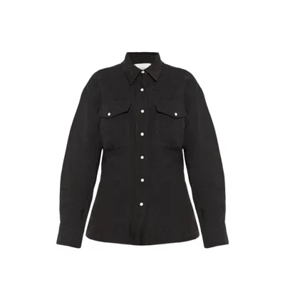 Studio Nicholson Buttoned Pocket Shirt In Black