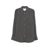 Studio Nicholson Striped Button Shirt In Black