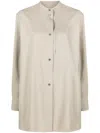 Studio Nicholson Long Shirt With Pocket Clothing In Neutral