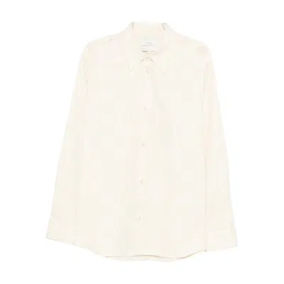 Studio Nicholson Long Sleeve Shirt In White