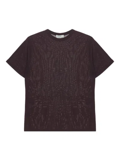 Studio Nicholson Short-sleeve Crew-neck T-shirt In Brown