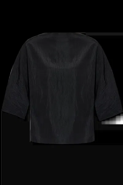 Studio Nicholson Short Sleeve Top In Black