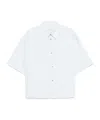 Studio Nicholson Short-sleeved Boxy Shirt In White