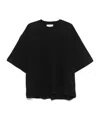 Studio Nicholson Crew Neck Oversized Fit Short Sleeves T-shirt In Black