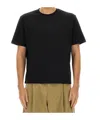 Studio Nicholson Lay Logo Detailed Crewneck T-shirt In Black
