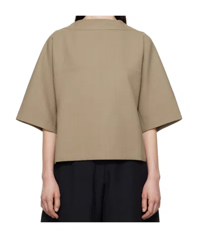 Studio Nicholson Short-sleeved T-shirt In Nude