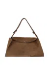 Studio Nicholson Shoulder Bag Leather "the Folded" In Brown