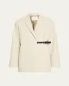 Studio Nicholson Silas Rounded Tailored Jacket In Dove