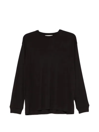 Studio Nicholson "simmons" Long Sleeve T-shirt In Black