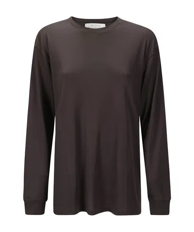 STUDIO NICHOLSON STUDIO NICHOLSON SIMMONS LONG-SLEEVED CREWNECK T-SHIRT