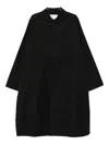 Studio Nicholson Oversized Black Wool Blend Coat In Black