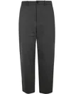 Studio Nicholson Single Pleat Tapered Pant In Grey Marl
