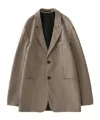 Studio Nicholson Single-breasted Blazer In Brown