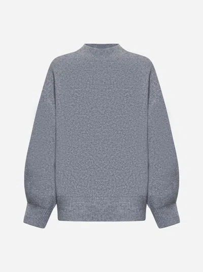 Studio Nicholson Sirio Wool-blend Sweater In Grey Melange