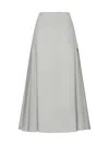 Studio Nicholson Lawson High Waisted Maxi Skirt In Gray
