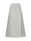 Studio Nicholson Lawson High Waisted Maxi Skirt In Gray