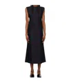 Studio Nicholson Navy Sevan Maxi Dress In Black