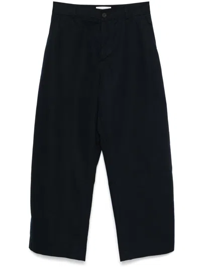 Studio Nicholson Pleated Trousers In Blue