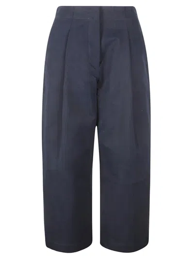 Studio Nicholson Soft High-waisted Trousers In Blue