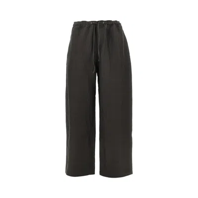 Studio Nicholson Drawstring Trousers In Black