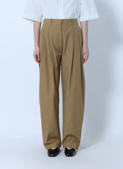 Studio Nicholson Sperro Double Pleat Pants In Neutral