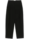 Studio Nicholson High-rise Tailored Straight-leg Trousers In Black