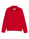 Studio Nicholson Spread-collar Wool Jumper In Red