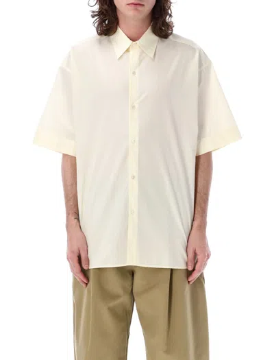 Studio Nicholson White Oversize Short-sleeves T-shirt In Grey