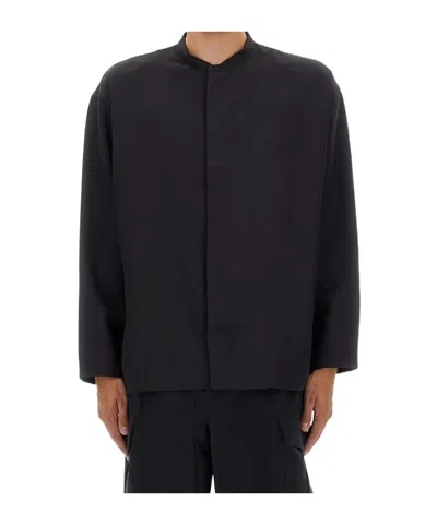 STUDIO NICHOLSON KARST GRANDAD-COLLAR SHIRT