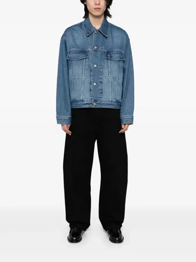 Studio Nicholson Stein Italian Denim Jacket In Blue