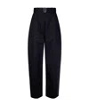Studio Nicholson Belted Round Leg Pant Clothing In Black