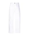 Studio Nicholson Straight-leg Cropped Trousers In White