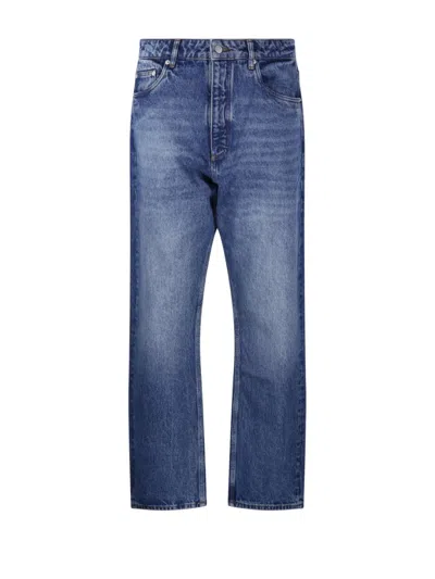 Studio Nicholson Straight-leg Denim Pants With Timeless Appeal In Blue