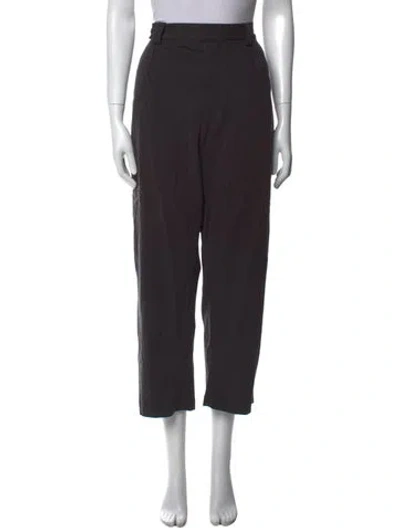Pre-owned Studio Nicholson Straight Leg Pants In Black
