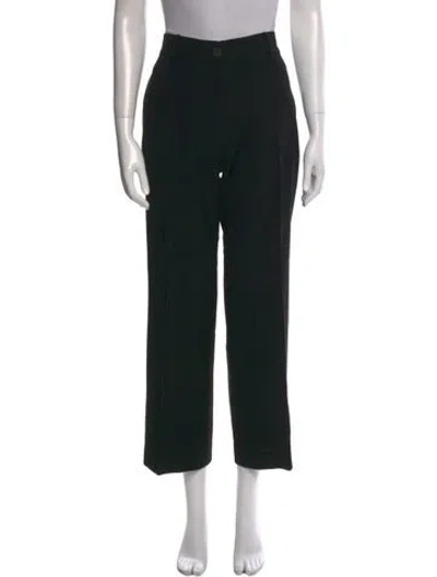 Pre-owned Studio Nicholson Straight Leg Pants In Black