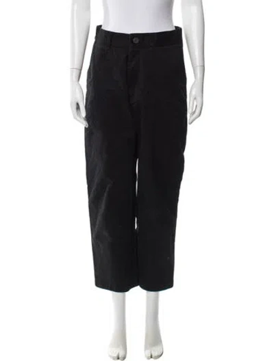 Pre-owned Studio Nicholson Straight Leg Pants In Black