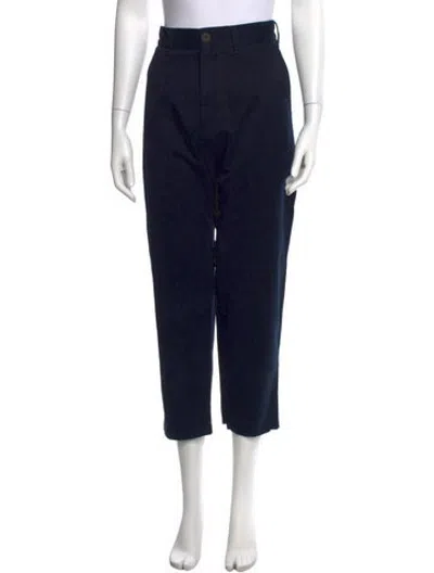 Pre-owned Studio Nicholson Straight Leg Pants In Blue