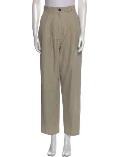 Pre-owned Studio Nicholson Straight Leg Pants In Neutral