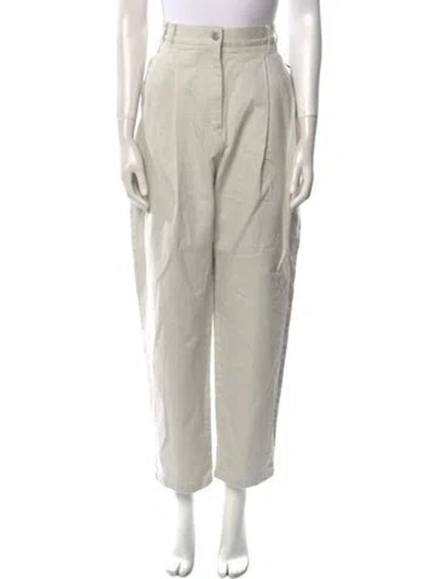 Pre-owned Studio Nicholson Straight Leg Pants In Neutral